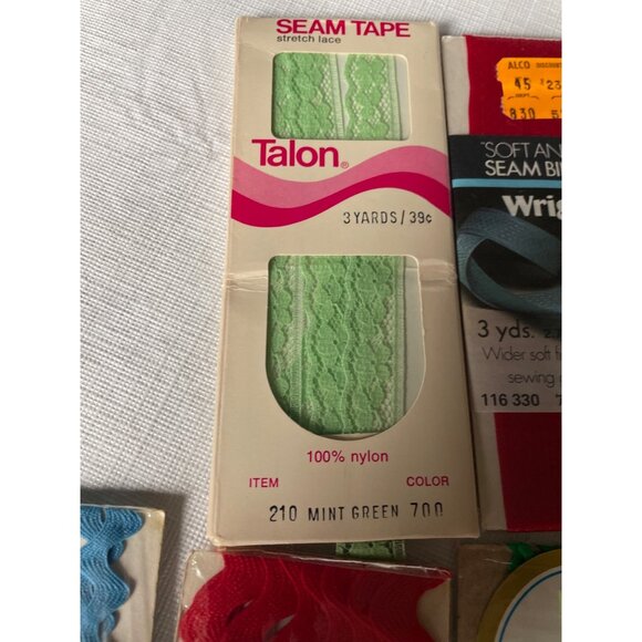 Assorted Crafting Supplies: Seam Tape Rick Rack & Bias Tape Vintage - Picture 11 of 11